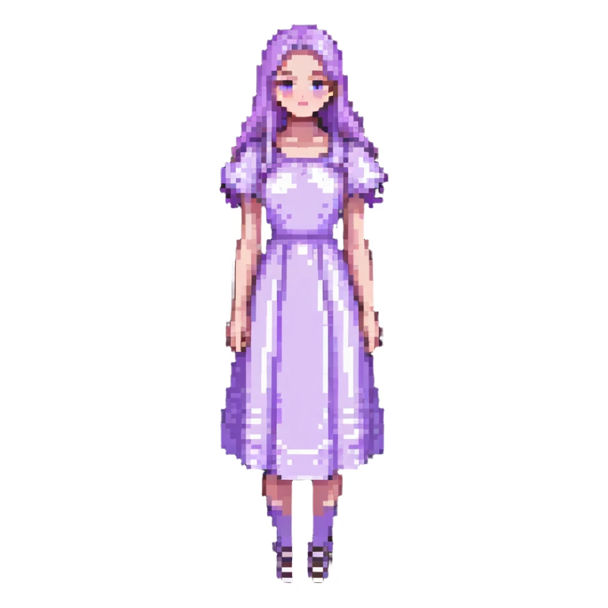 very light lavender rosy dress sticker