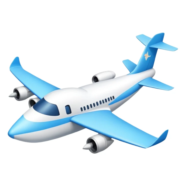 goose shaped like an airplane, airplane with goose features sticker