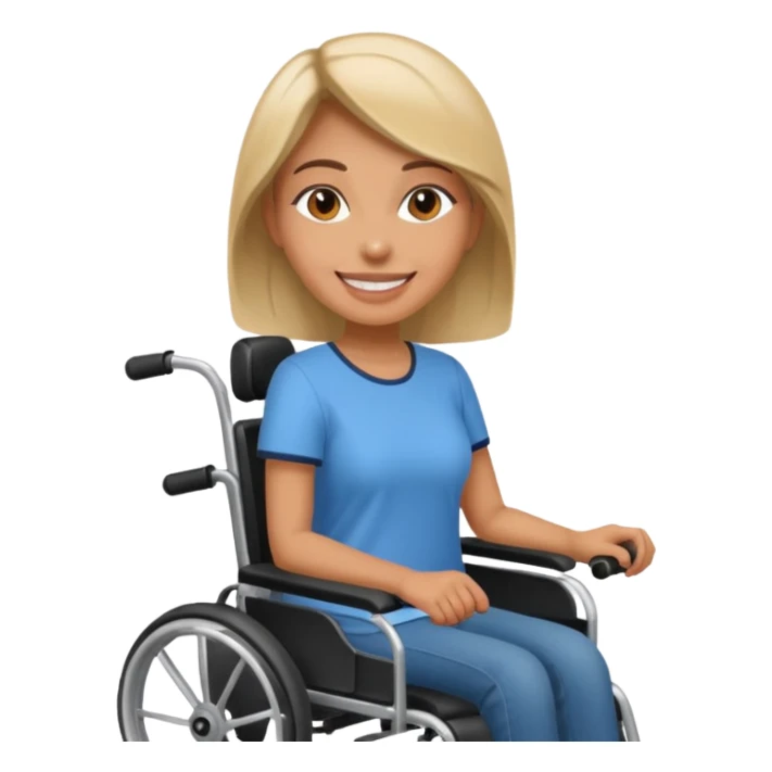 woman in motorized wheelchair sticker