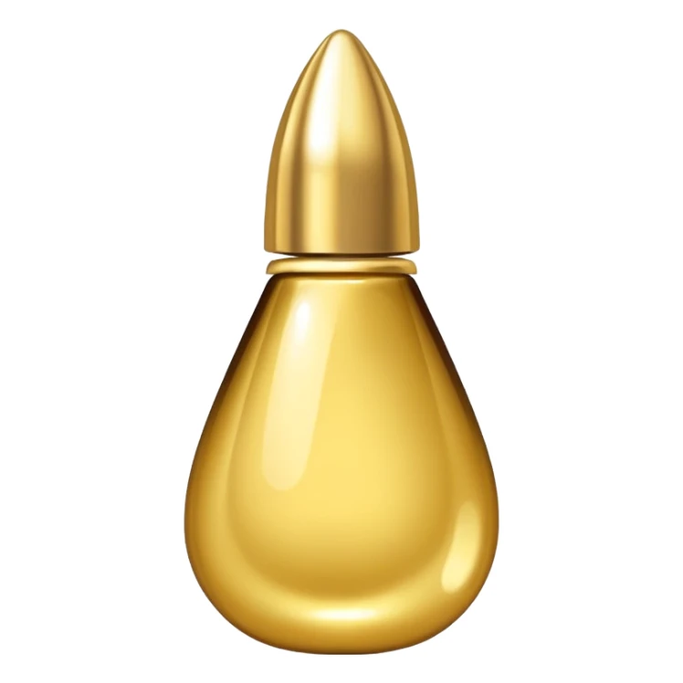 Gold drop of nail polish   sticker