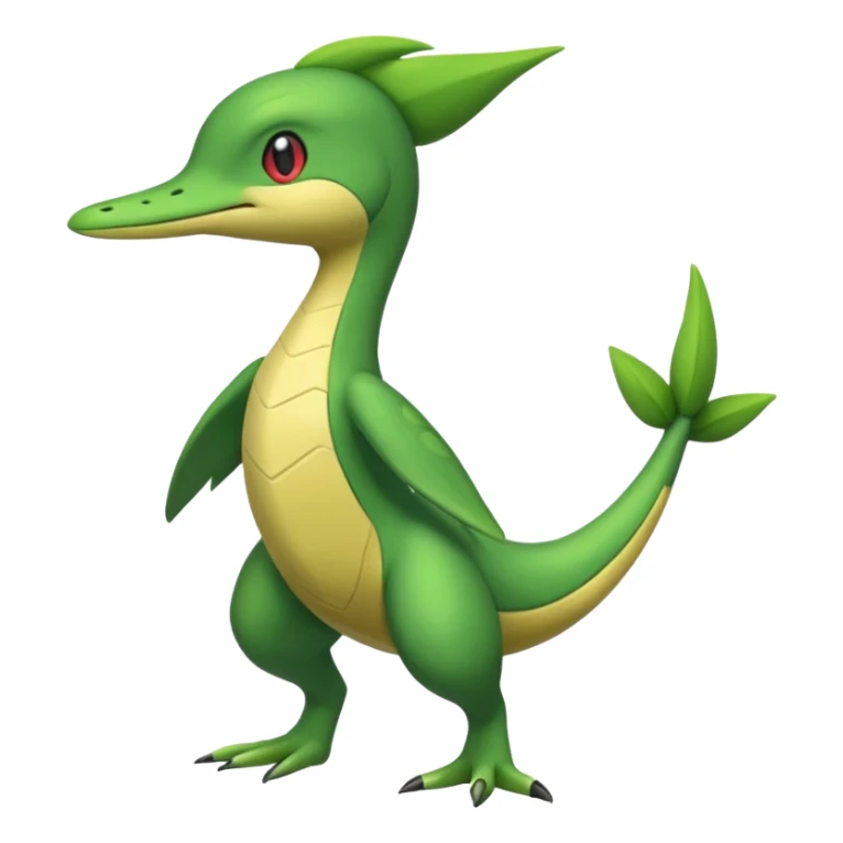 Sceptile-Snivy-hybrid-fusion (full body) sticker