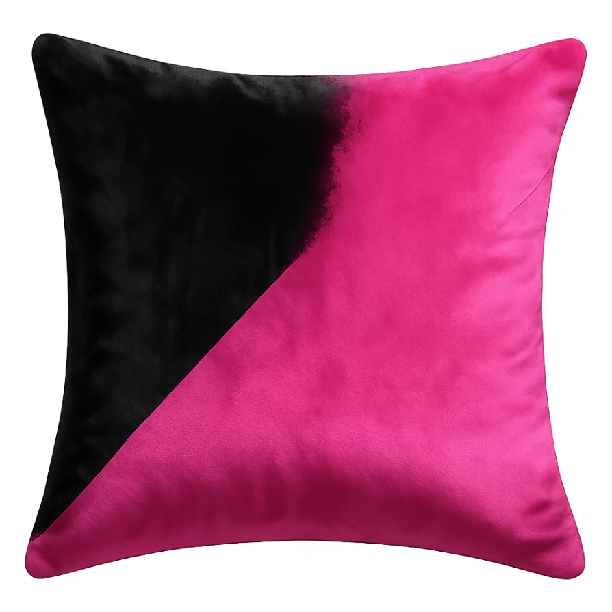 black and pink velvet throw pillow sticker