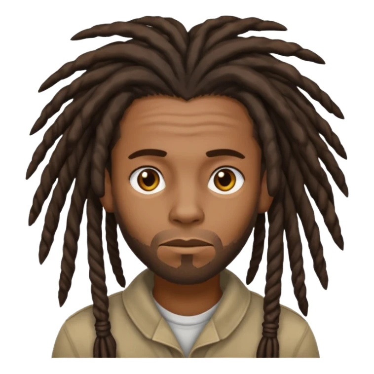 A black guy with dreads trying to keep a straight face  sticker