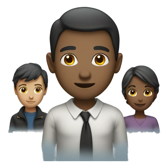3 people standing  sticker
