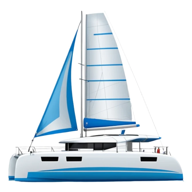 lagoon 43 catamaran facing to the right sticker