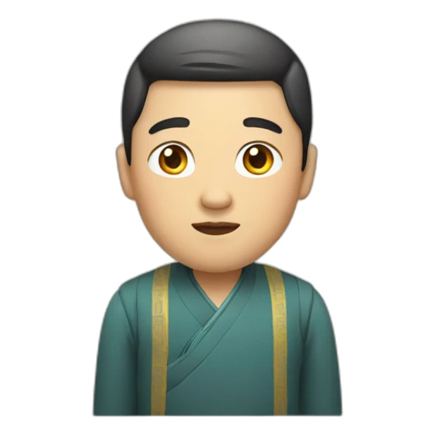 Traditional chinese male sticker