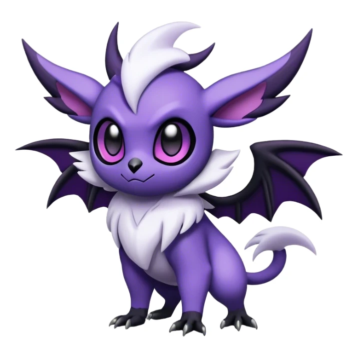 Edgy Cool Cute Kawaii Noibat-Absol-Pokemon Full Body sticker