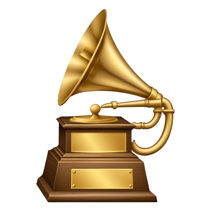 Grammy Award engraved with Wild Bill sticker