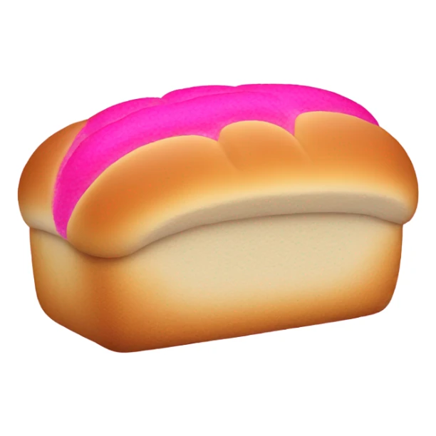 Hot pink loaf of bread sticker