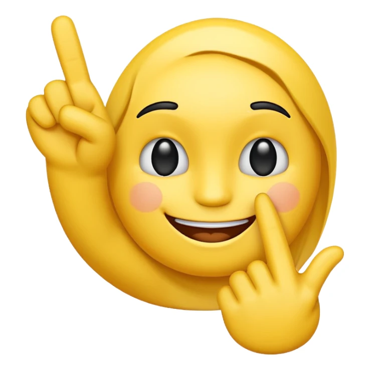 A smily face emoji putting his middle finger up sticker