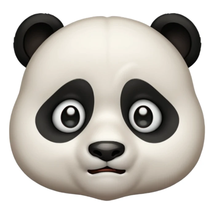 Can you create a panda crying emoji for me 🐼 this panda with.. crying, 🥺 with these eyes,  🥹 and these, 😏 and this sticker