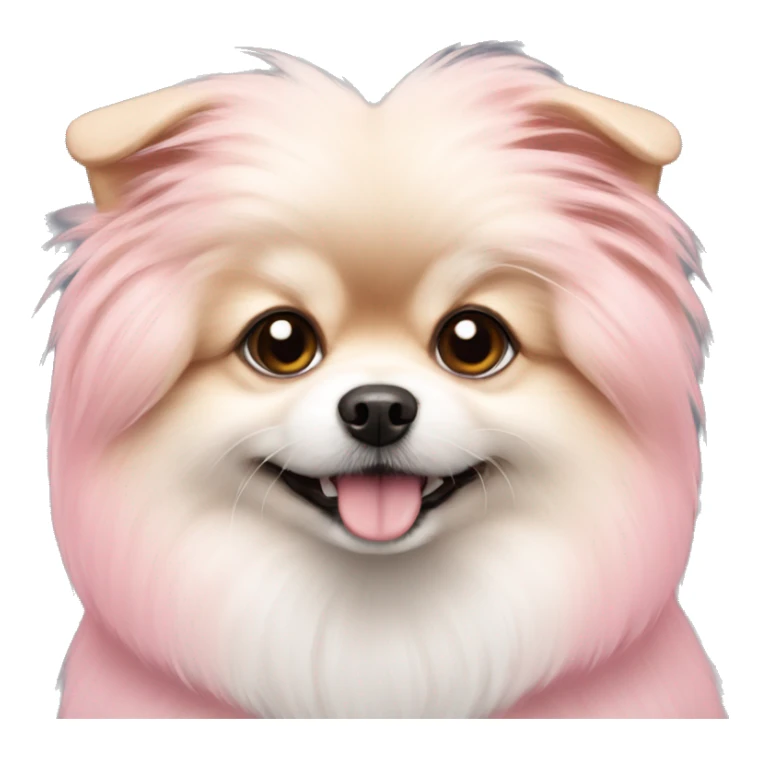 Pink Pomeranian Maltese sticker