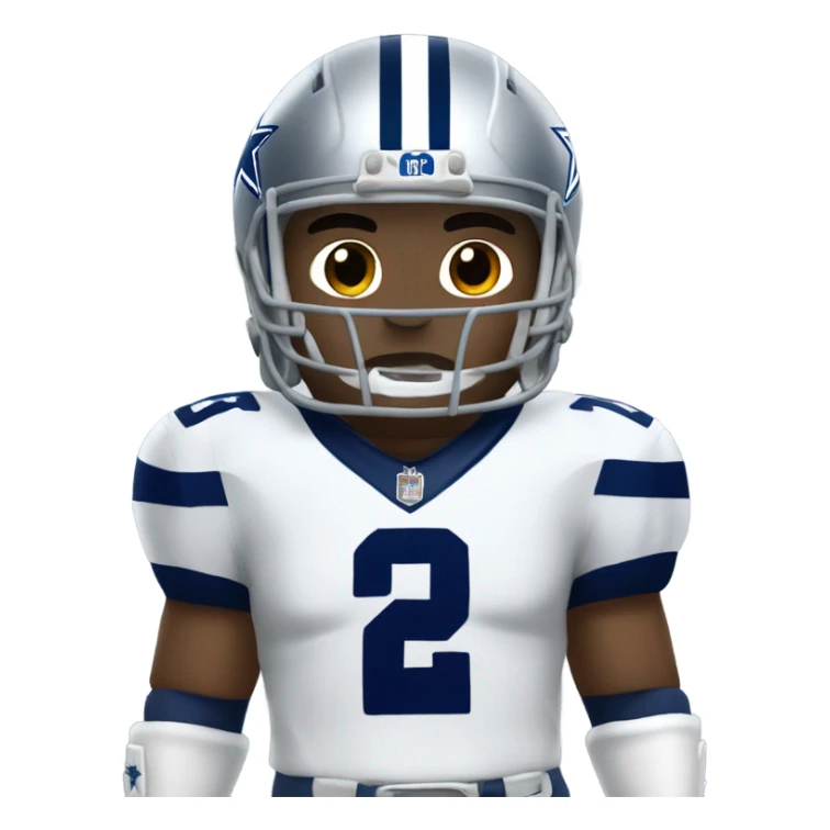 Kody in a Dallas Cowboy uniform sticker