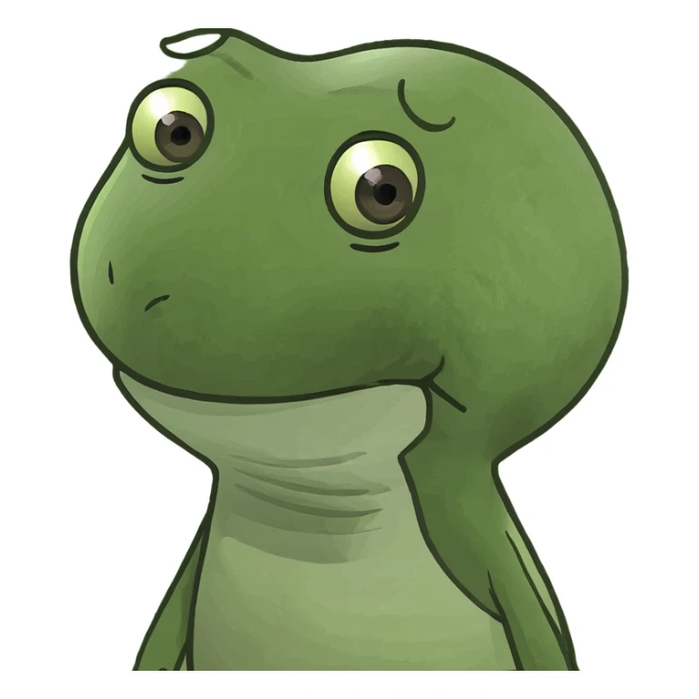 A two-leaf green sprout standing on a mound of brown soil sticker