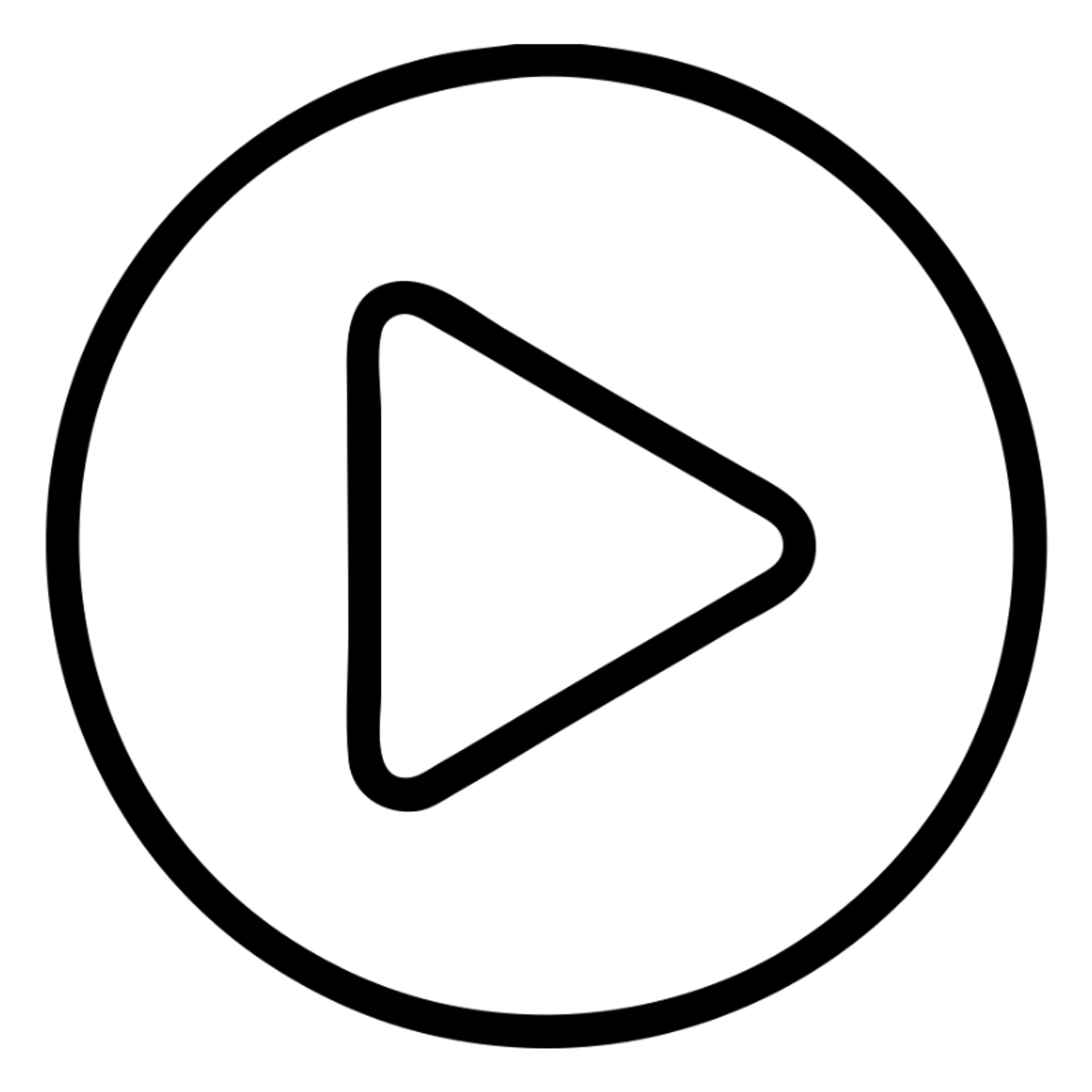 round play icon. play icon sticker