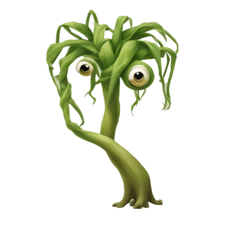 bowtruckle: Small, tree-guardian creatures resembling sticks with eyes, flat face, long sharp fingers sticker