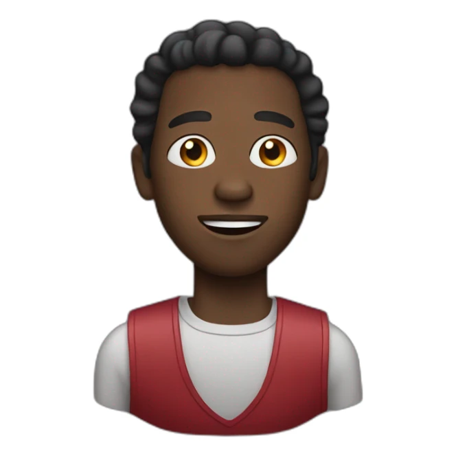 black man hosting a movie theater sticker