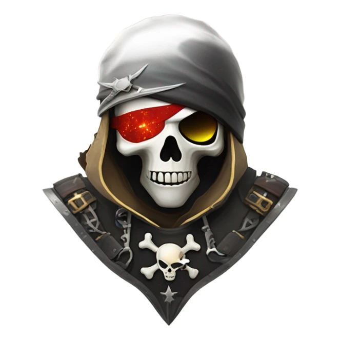 Pirate in a spacesuit sticker