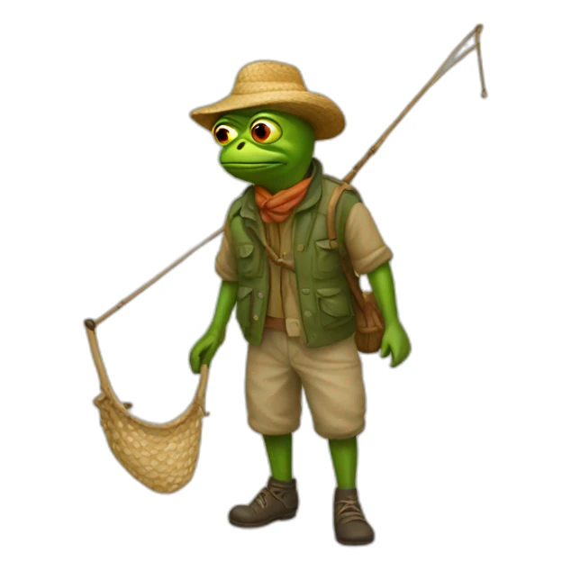 pepe fisherman sticker