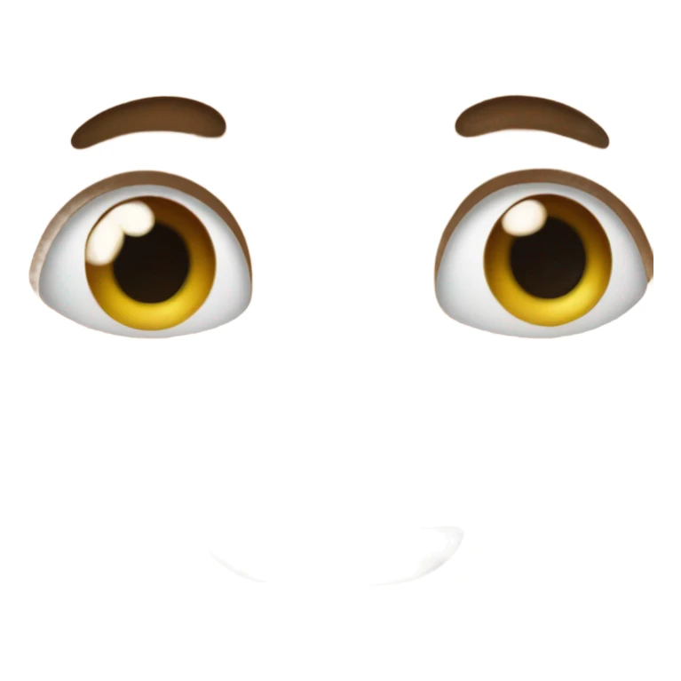 rolling eyes with a straight mouth sticker