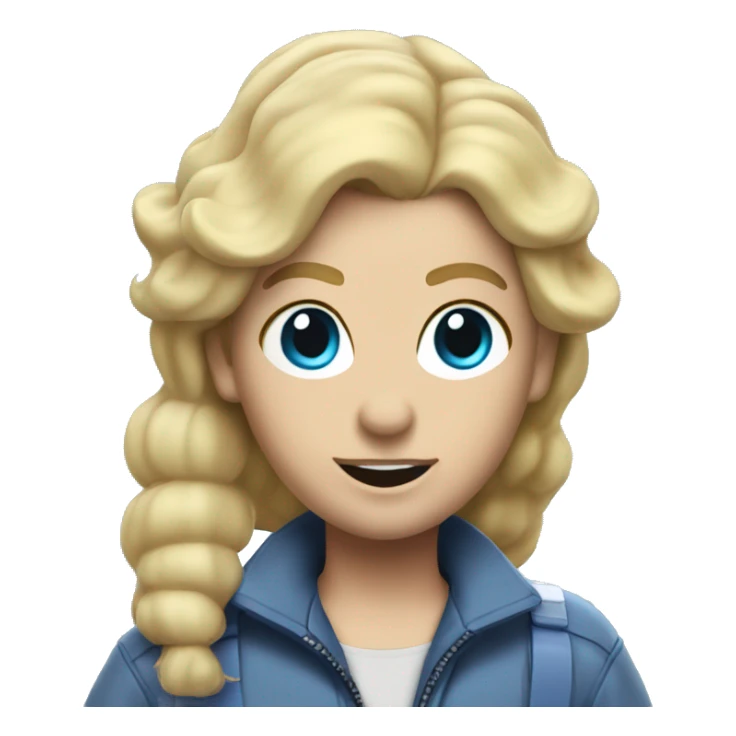 Ghostbusters with Blue flight suit and blonde hair sticker