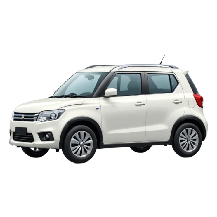 Suzuki Brezza white colour car emoji  sticker