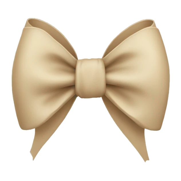 Bow beige sticker
