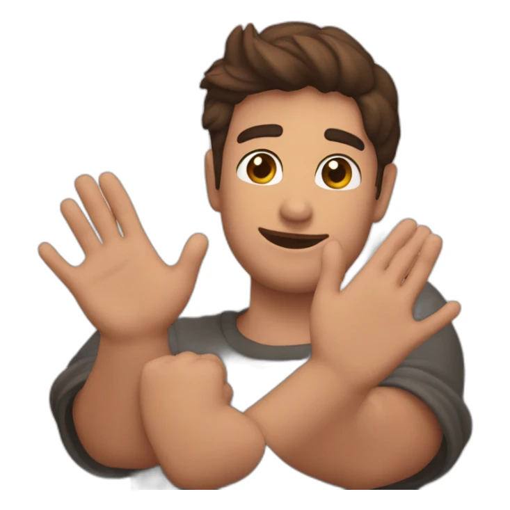 Una mano asiendo un corazon con sus manos sticker