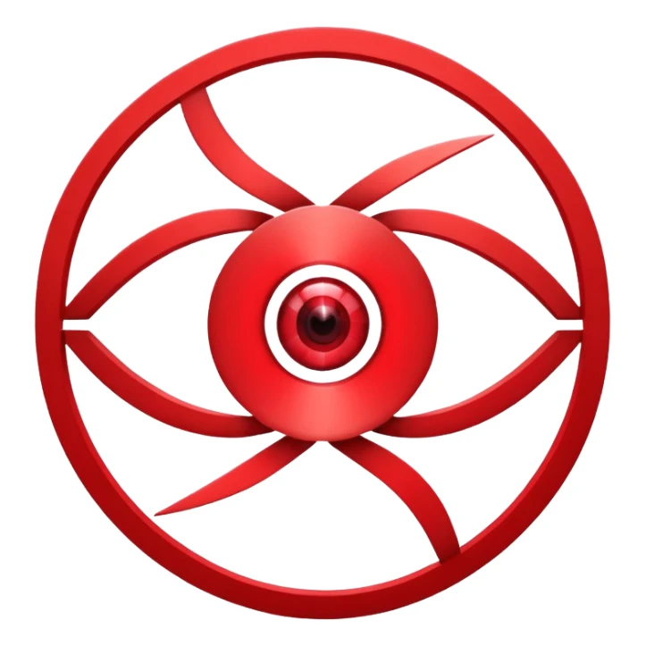 Eye-catching logo for MedSignal, red pulse cutting through geometric forms forming the letters ‘AI’, glowing red highlights with smooth, modern lines, clean white background, powerful and memorable for a tech-forward healthcare brand sticker