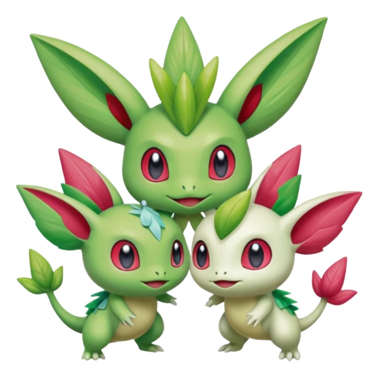 Ugly Fey Toony Axew-Celebi-Shaymin sticker