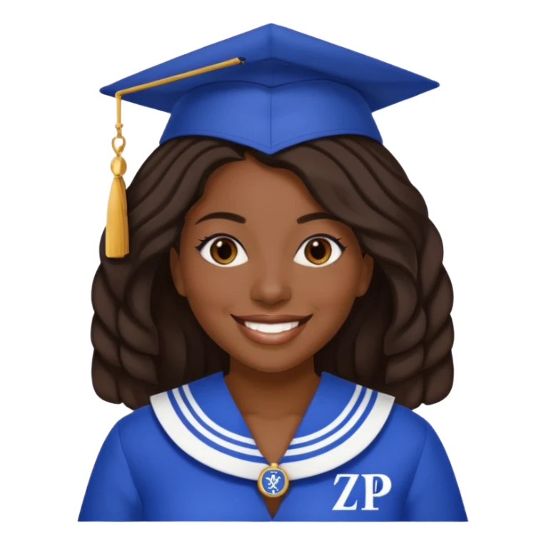 Zeta Phi Beta Sorority black women emoji. sticker