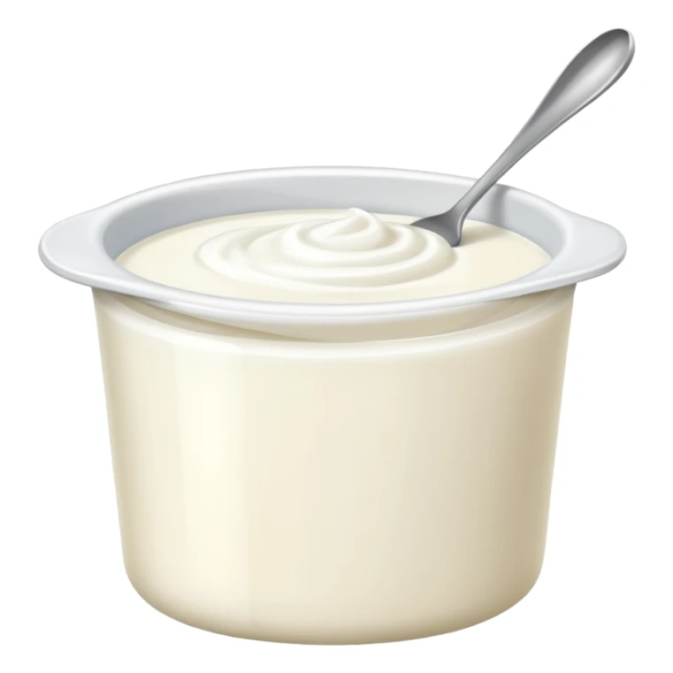 a tub of yoghurt sticker