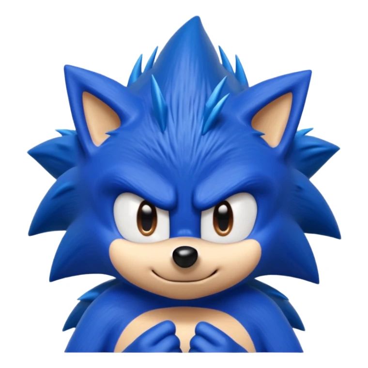 Sonic the hedgehof showing fuck you sticker