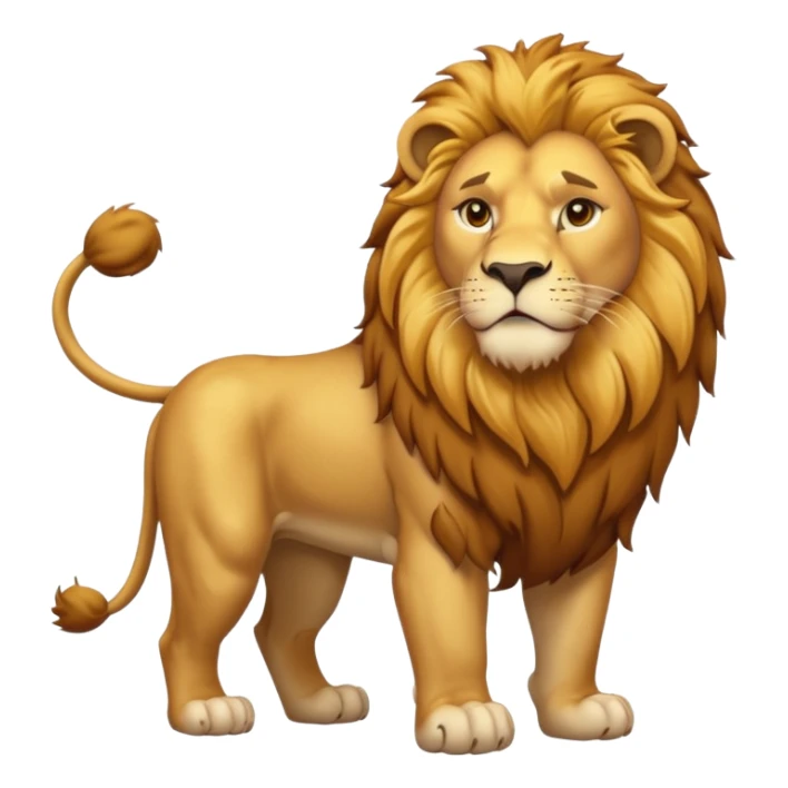 High resolution of   realistic full body lion without distorted , no extra hybrid sticker