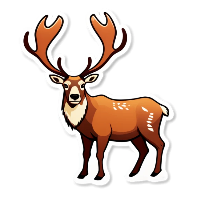 Lou the Caribou sticker