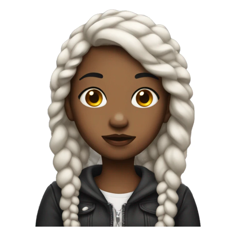 Girl with piercings  sticker