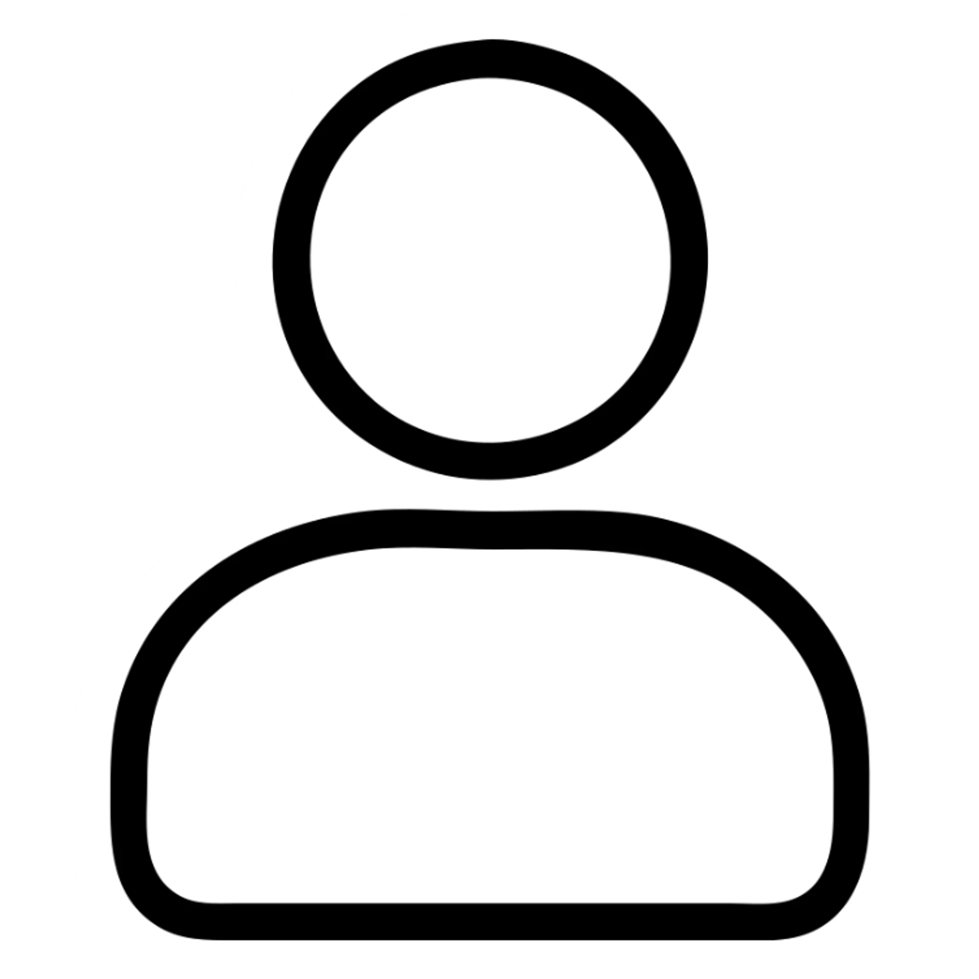 silhouette of a person, simple icon, minimal and versatile, suitable for symbolizing different professions sticker