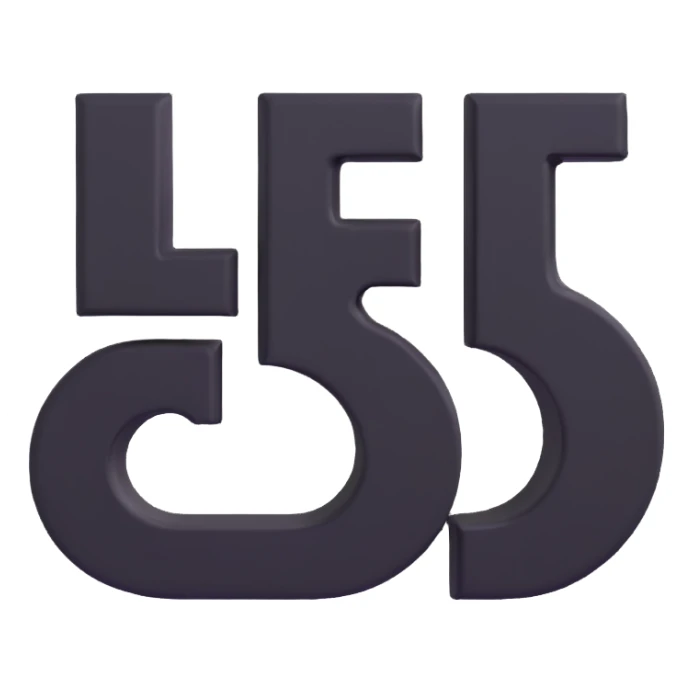 A bold y text “L 5” clearly written on it in black letters, centered sticker