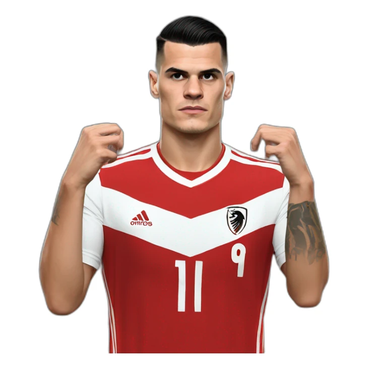 Granit xhaka make the albanian hand eagle sticker