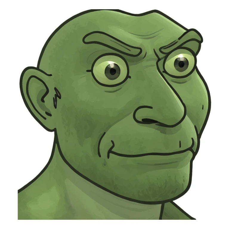 A man who’s head is out of a toilet  sticker