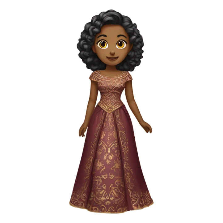 Ayla in ornate dress sticker