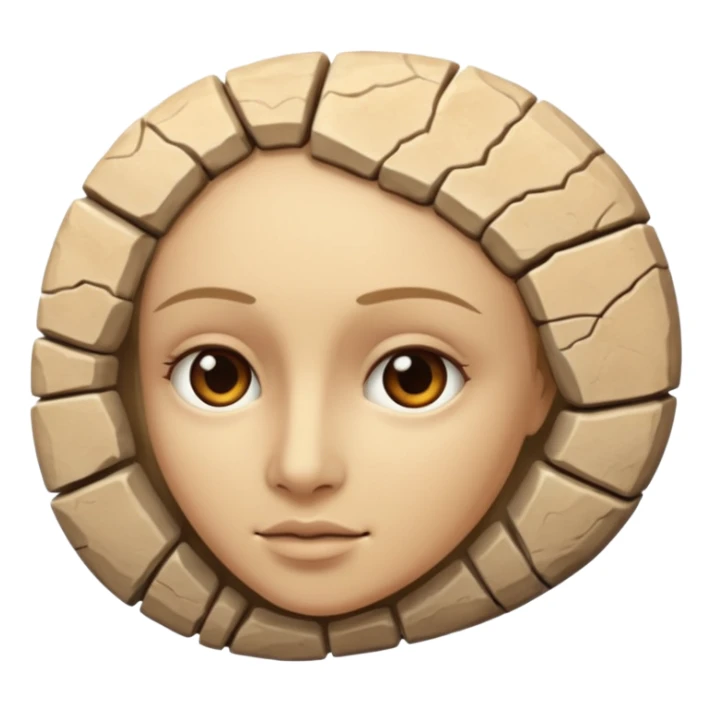 Fossil of a woman sticker