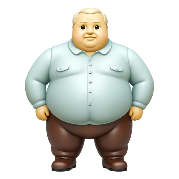 Cinematic Realistic Botero Sculpture Emoji, depicted as an exaggerated voluminous sculpture in the signature style of Fernando Botero, rendered with rich textures and vibrant artistic lighting that captures its playful grandeur. sticker