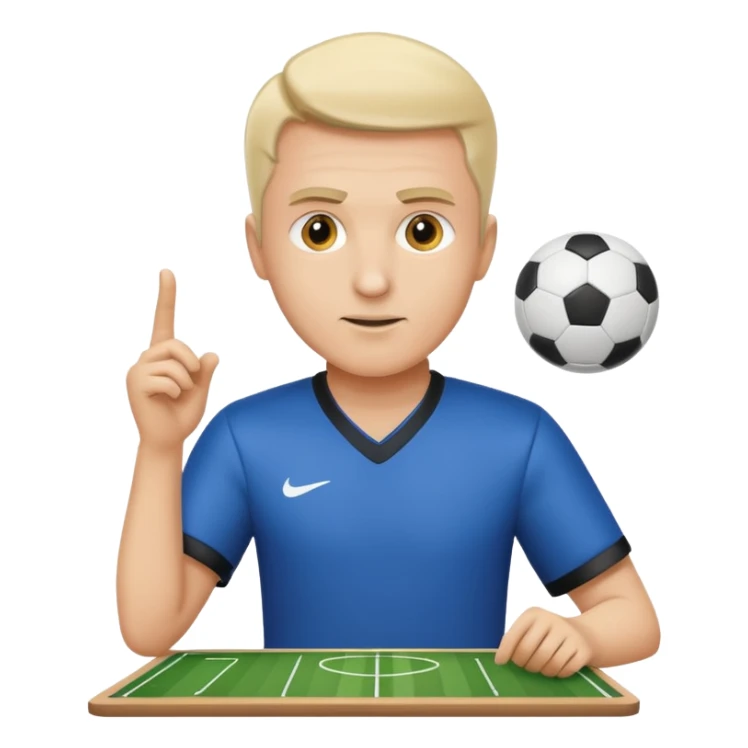 a soccer mentor drawing tactics on a board sticker