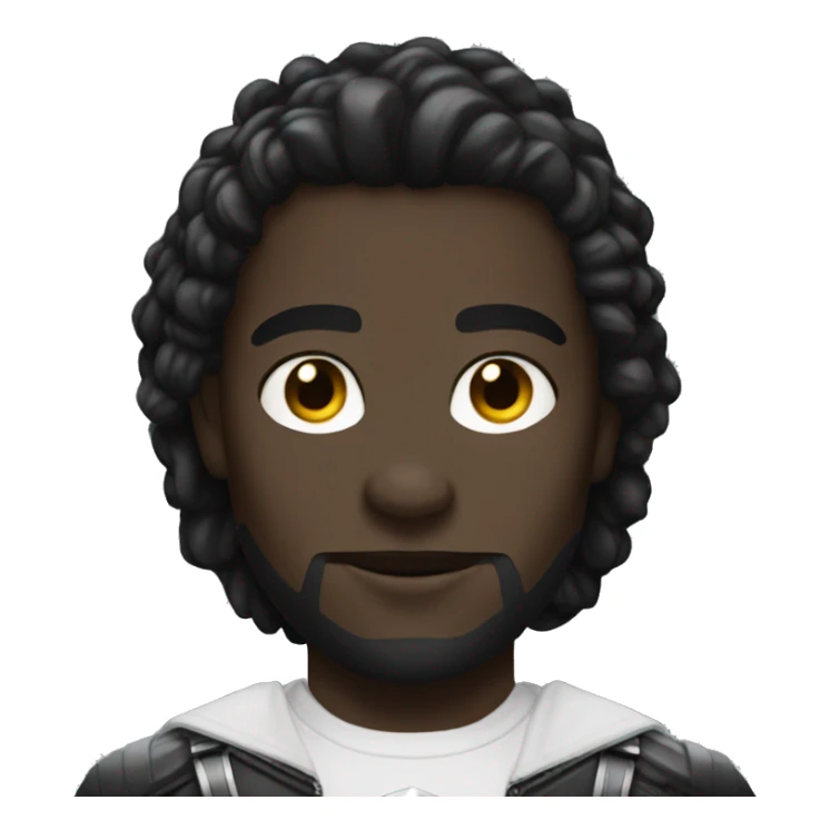 black panher marvel with white eyes sticker