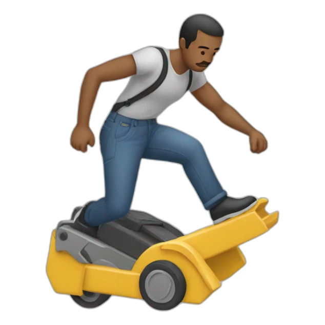 Homme qui fait une traction sticker