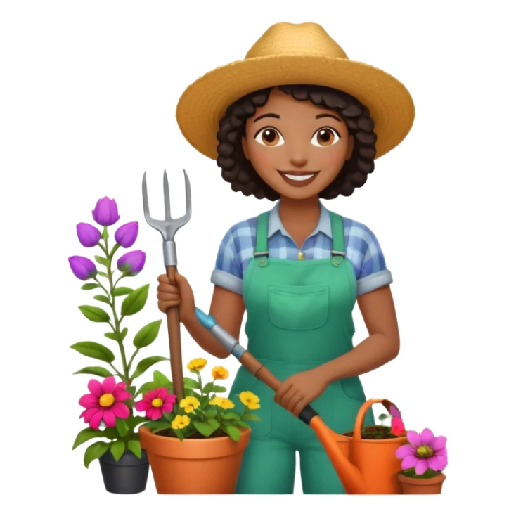 Urban Gardener black woman sticker