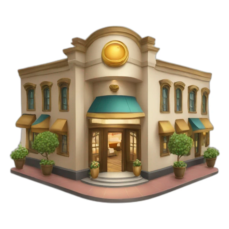 luxurious restaurant sticker