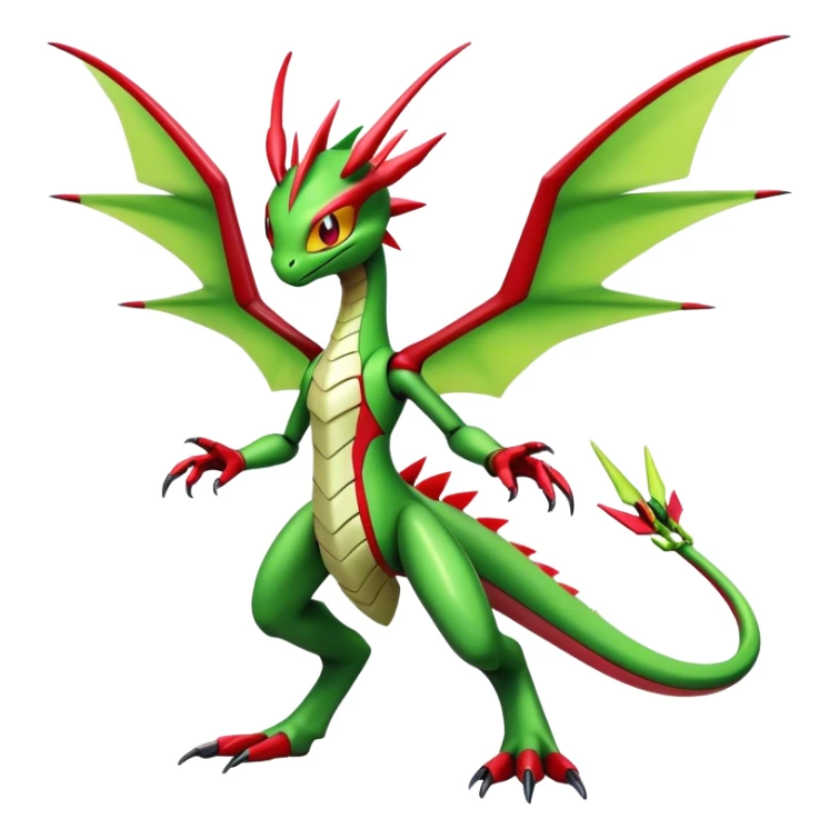  Cool Edgy Shiny Futuristic Ethereal Legendary Scizor-Flygon-Digimon-hybrid full body sticker