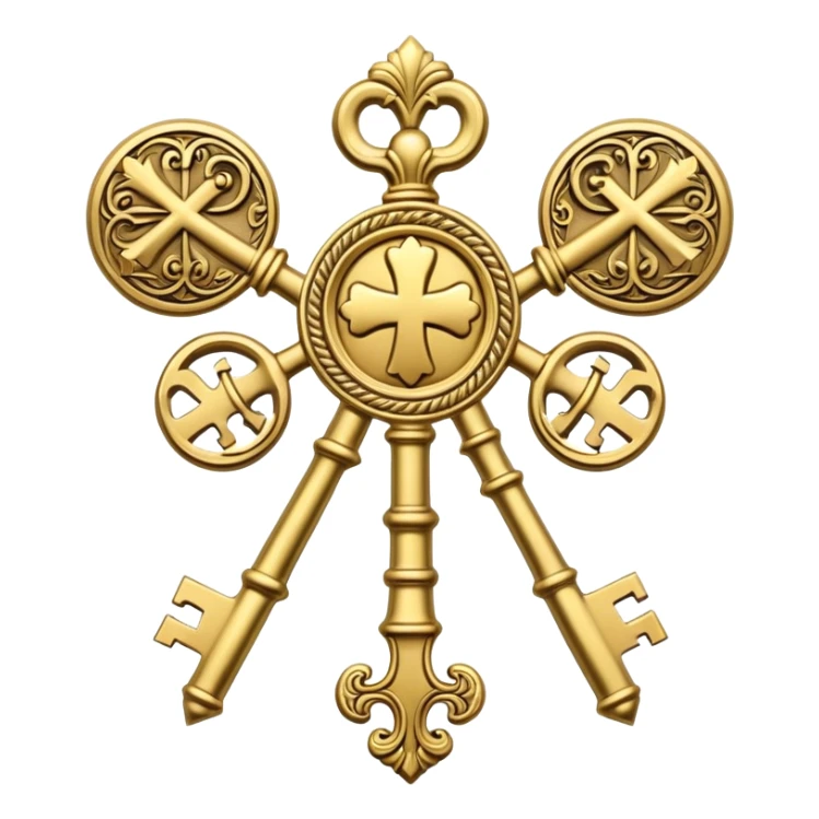 the society of the crossed keys sticker